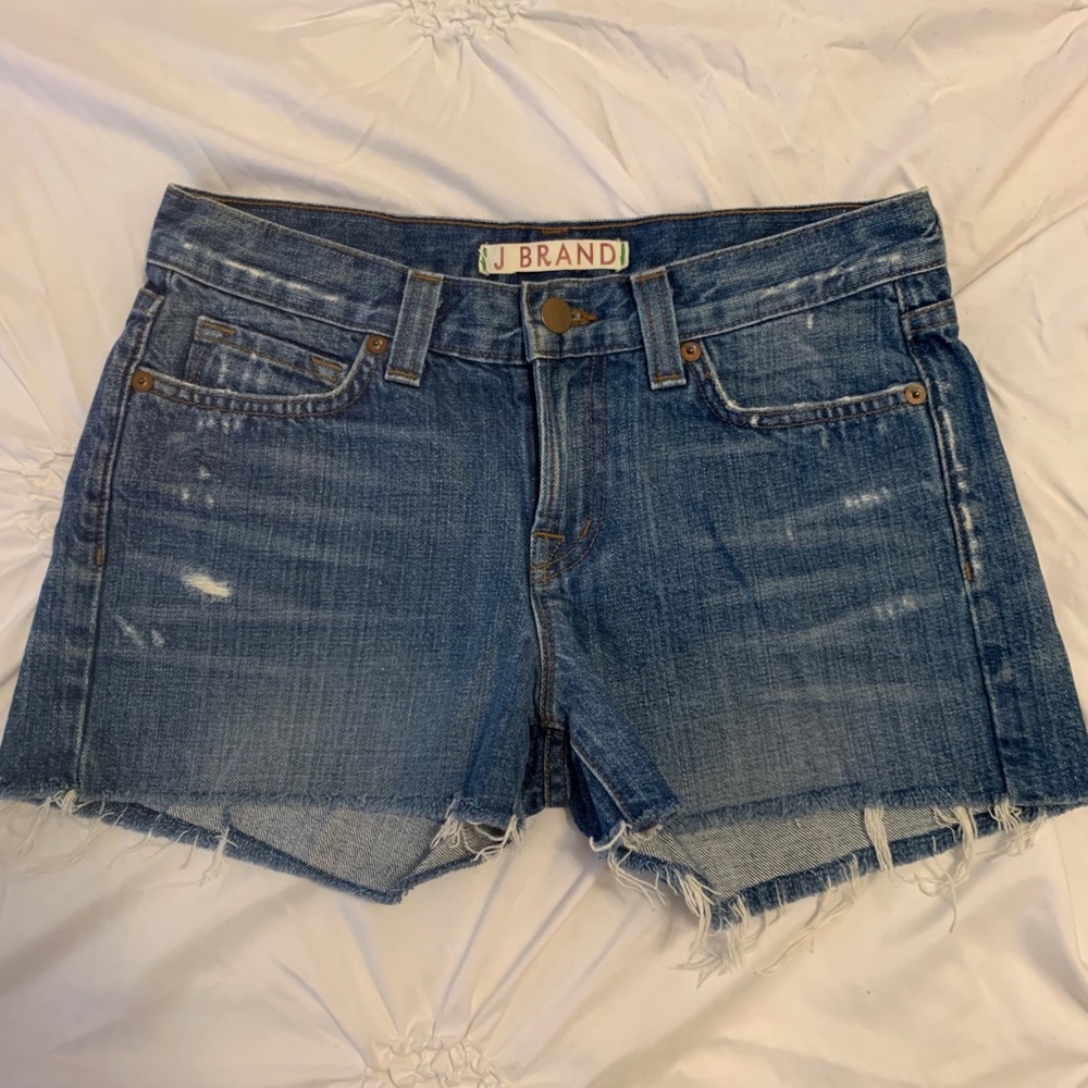 J Brand Jean shorts distressed